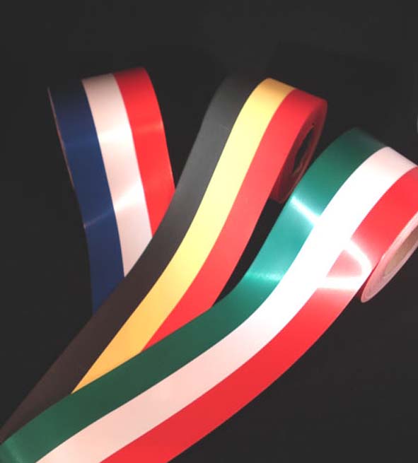 Lint Polysat Driekleurig 75mm x 50m