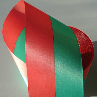 Ruban SuperSatin Bi/Tricolore 75mm x 25m