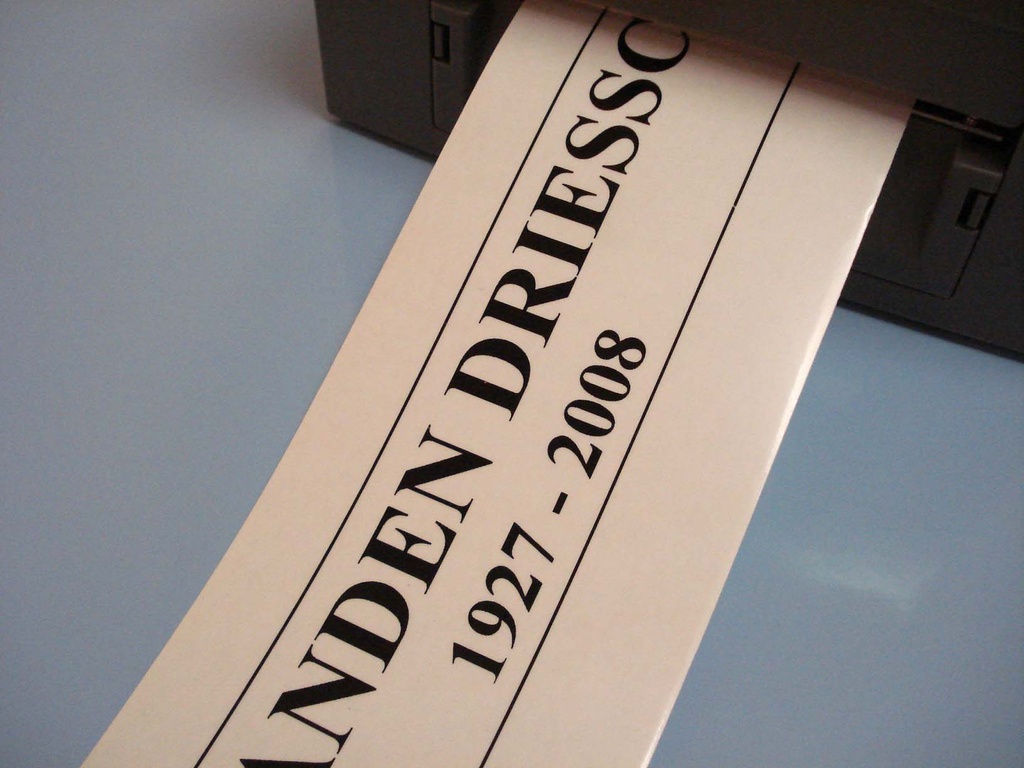 Drukfolie Zwart (voor vinyl)