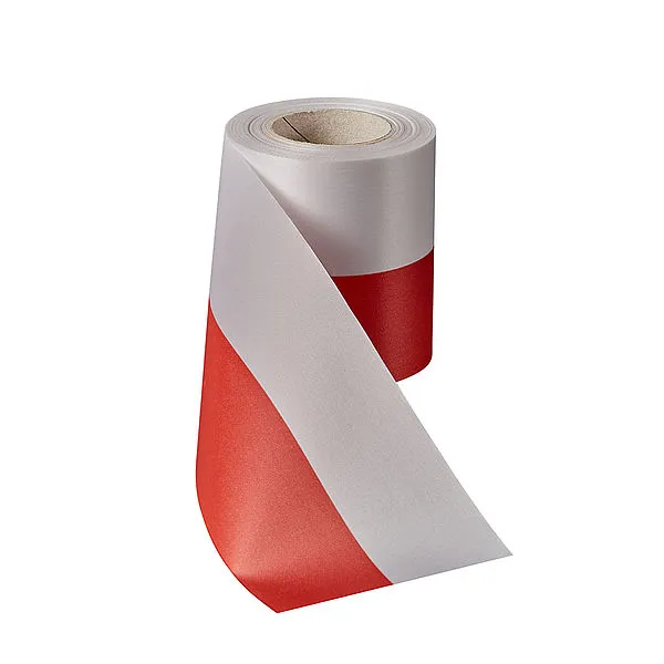 [RSB075BR] Ribbon SUPERSATIN Bi/Tricolor 75mm (White/Red)