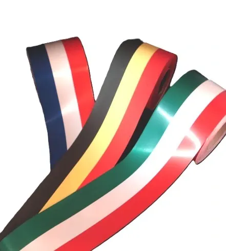 [RPT075BE] Ruban POLYSAT Tricolore 75mm x 50m (Belgique)